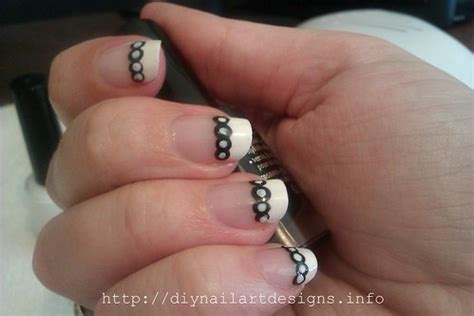 DIY Nail Art Designs: Effortless Black-and-White Polka Dot… | Flickr