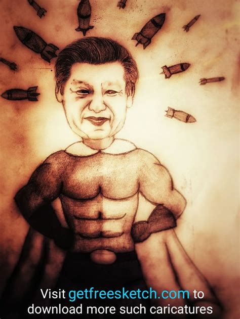 Xi jinping in 2022 | Caricature sketch, Celebrity caricatures, Caricature