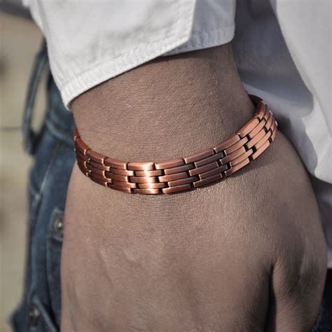 Stark Magnetic Link Copper Bracelet | ALPHA™ mens | Copper bracelet ...