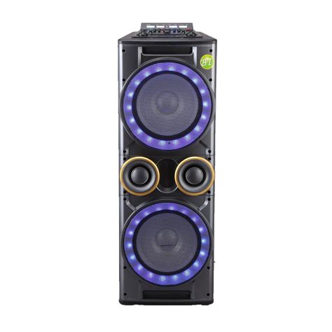 12x2 Inch Large Woofer Tweeter Combo Fm Usb Sd Bluetooth Speaker For ...