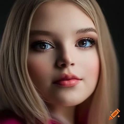 Detailed portrait morphing of mabel pines and chloe bourgeois on Craiyon