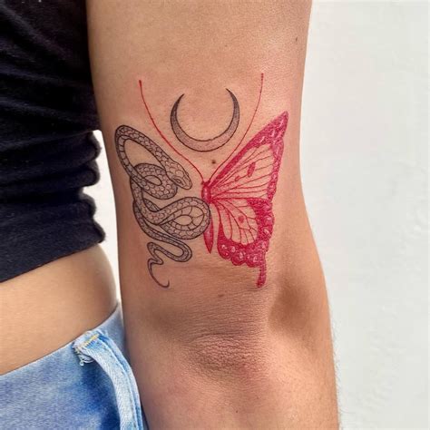 46 Red Butterfly Tattoo Designs with Meanings That Will Amaze You in 2023 | Butterfly tattoo ...