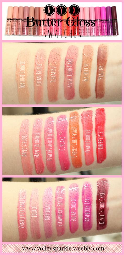 Nyx Butter Gloss Swatches | 20 Shades