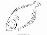 Flounder 6 Coloring Page For Kids  Free Flounders Printable sketch template