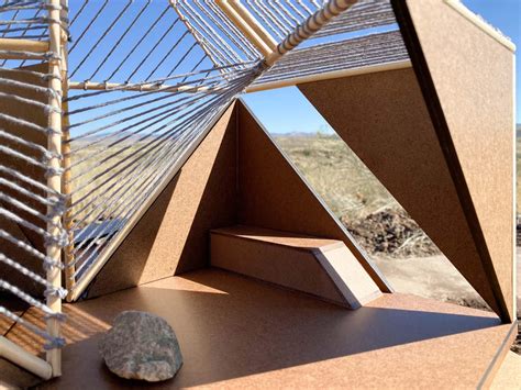 Three shelters designed by students at The School of Architecture