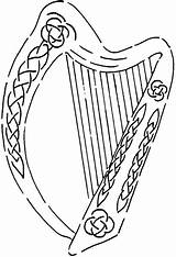 Irish Harp Drawing At PaintingValleycom  Explore Collection of Irish sketch template
