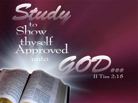 It's All About The Holy Word of God!: Study to Show Yourself Approved