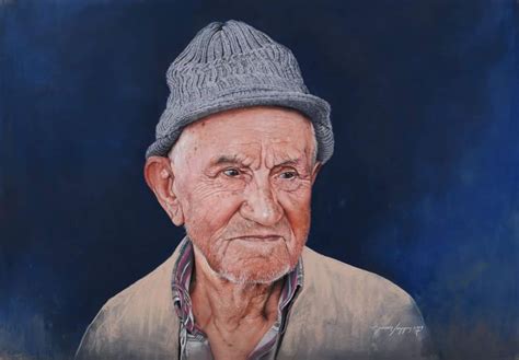 Hasan saygın burdurlu yaşlı adam tablosu | Çizimler, Tablolar, Resim