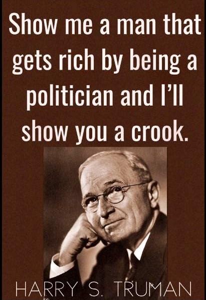 Show me a man that gets rich. ~Harry S Truman [411 X 599] : r/QuotesPorn