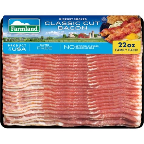 Farmland® Hickory Smoked Classic Cut Bacon Family Pack, 22 oz - Fry’s Food Stores