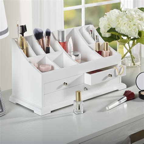 The Complete Cosmetics Organizer - Hammacher Schlemmer | Cosmetic organizer, Perfume ...