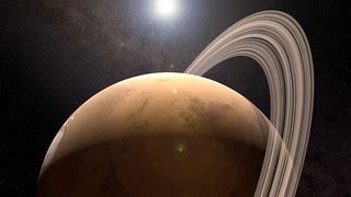 Rings over Mars | Rendering showing a planetary ring system … | Flickr