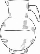 Jug Of Milk coloring Page  ColouringPages sketch template