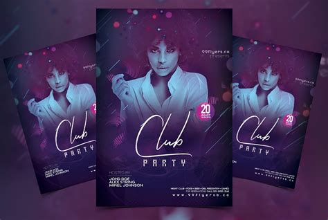 Club DJ Party Free PSD Flyer Template - PSDFlyer