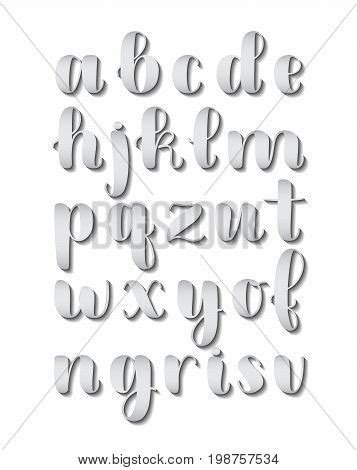 Lettering Alphabet Designs Shadow | Lesmyl Scuisine