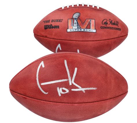 Cooper Kupp Signed "The Duke" Super Bowl LVI Logo NFL Official Game Ball (Fanatics) | Pristine ...