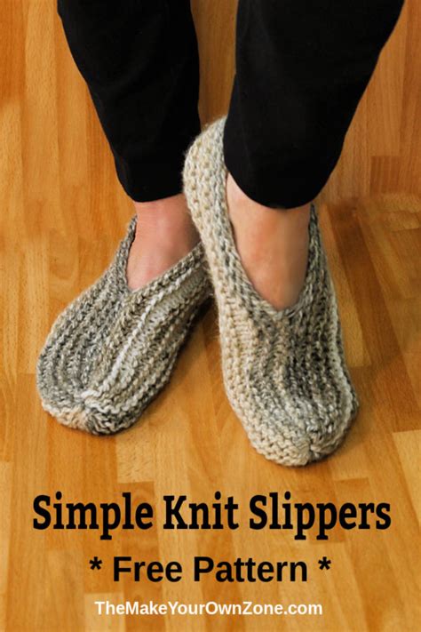 How To Knit Easy Slippers For Beginners - Antionette Heintz's Coloring B87