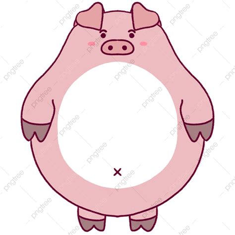 Cartoon Pig Cute Animal Body Sticky Note, Piglet, Animal, Cute PNG Transparent Clipart Image and ...