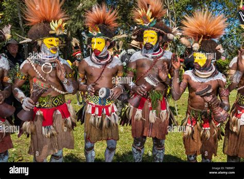 Papua New Guinea, Western Highlands Province, Wahgi Valley, Mount Hagen Region, Traditional ...