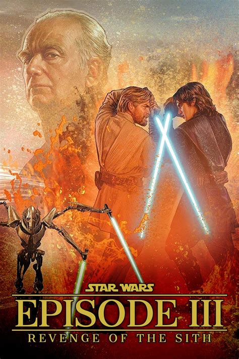 Star Wars Episode Iii Revenge Of The Sith Framed Movie Poster