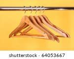 Free Image of Wire coat hangers on a clothing rail | Freebie.Photography