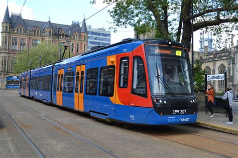 Sheffield Supertram Tram-Train Class 399 207 - Cathedral, … | Flickr