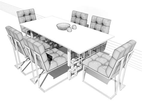 Dining Table Drawing at PaintingValley.com | Explore collection of Dining Table Drawing