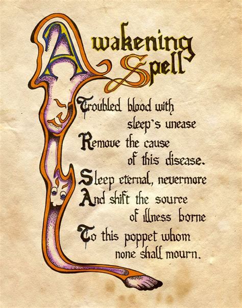 Awakening Spell by Charmed-BOS on deviantART | Libro de las sombras, Hechizos mágicos y Esoterica