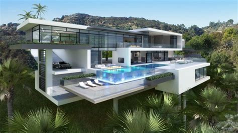 Two Modern Mansions on Sunset Plaza Drive in LA (2) | Mansion designs, Big modern houses ...