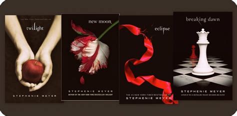 Twilight series by Stephenie Meyer. Say what you want about the story ...