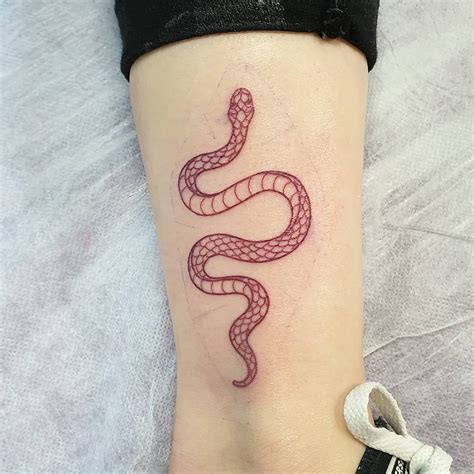 Snake Aesthetic Red Tattoos - Jas fur Kid