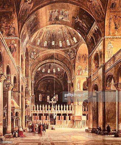 Venice The Interior Of St Marks Cathedral High-Res Vector Graphic - Getty Images