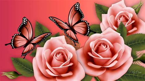 Pink Butterfly Desktop Backgrounds - Live Wallpaper HD