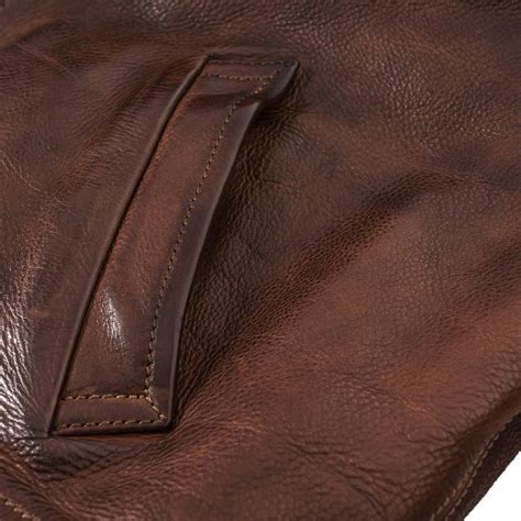 Cowhide Leather Jacket Brown – B74