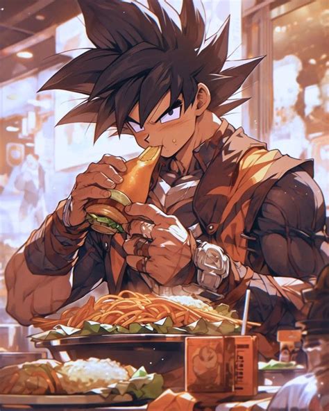 Rich Goku lifestyle Goku eating ramen in a best restaurant in 2023 ...