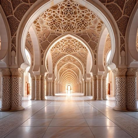 Premium AI Image | Islamic architecture wallpaper