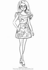Barbie Fashionista Coloring Pages sketch template