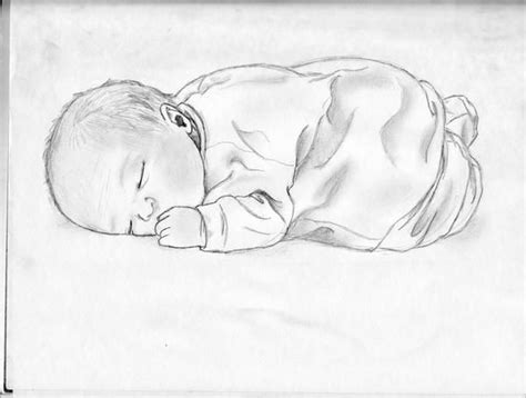 Baby Sleeping by Sketchlove on DeviantArt in 2020 | Baby sketch, Art drawings beautiful, Sketches