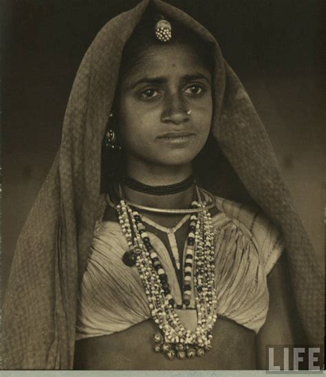 Portrait of an Indian Village Woman - Old Indian Photos