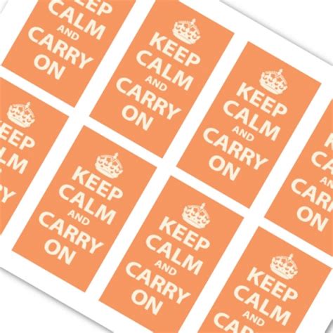 Keep Calm and Carry On Orange | whereapy