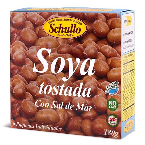 ROASTED SOYA NUTS 6 PACK 180g