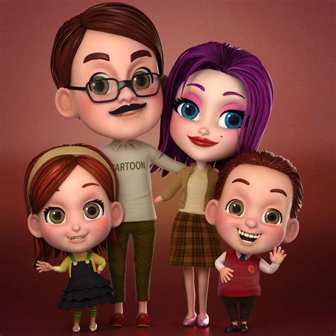 max cartoon family | Family cartoon, Animation art character design, Cartoon