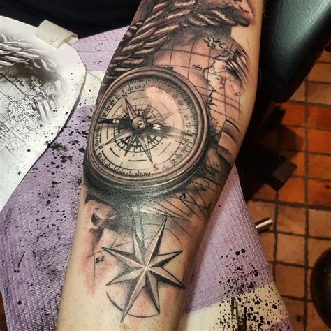 New Tattoos Tattoos For Guys Cool Tattoos Compass Tat - vrogue.co