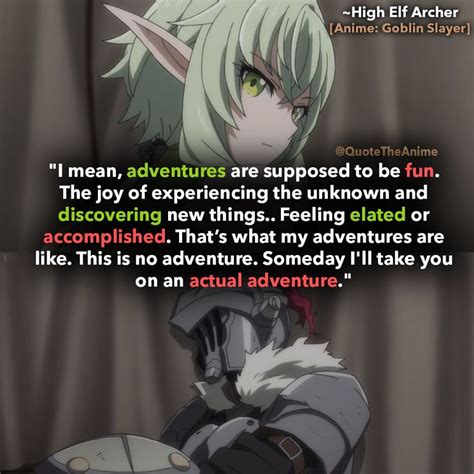 17+ POWERFUL Goblin Slayer Quotes 2020(HQ Images) | QTA | Slayer, Anime ...