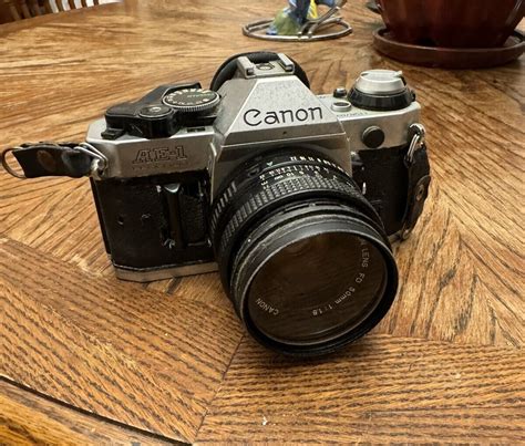 Canon AE-1 Program 35mm Manual SLR Film Camera with 50mm lens FOR PARTS ...