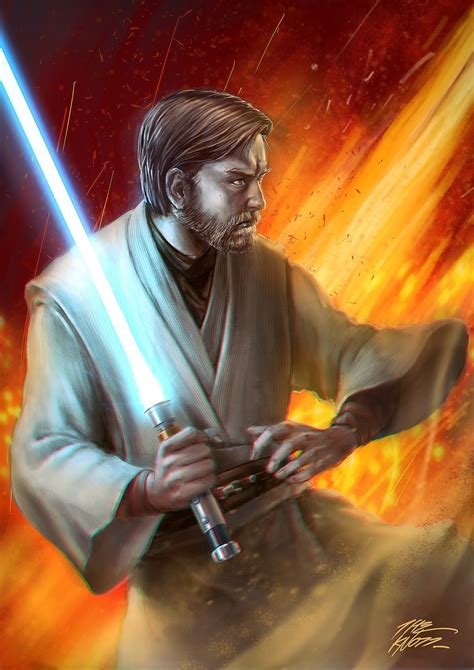 ArtStation - Obi Wan Kenobi, TheKnott Tarasilp | Star wars film, Obi wan, Kenobi