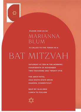 Bat Mitzvah Invitations Greenvelope.com