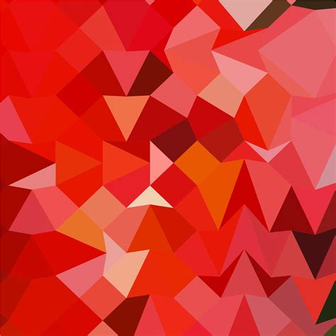 Candy Apple Red Abstract Low Polygon Background 12057787 Vector Art at ...