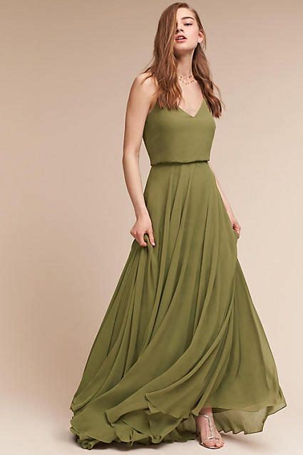 Anthropologie Inesse Wedding Guest Dress | Green bridesmaid dresses ...