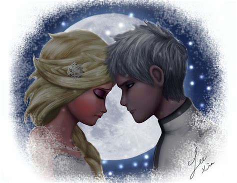 Jack Frost and Elsa by 531154865324 on DeviantArt